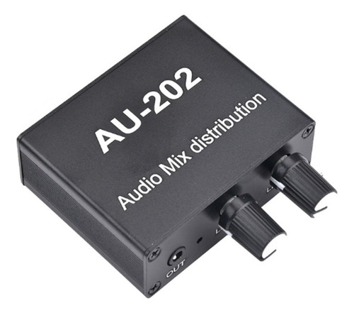 Au-202 2 Input Stereo Mixer Audio Distributor