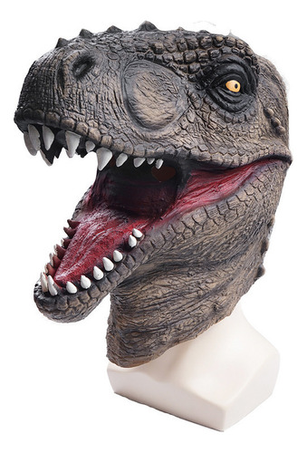 Máscara De Dinosaurio De Látex Para Actividades Y Fiestas, A