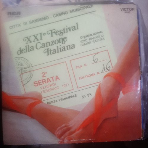 Vinilo 21 Festival Della Canzone Italiana Album Cp3