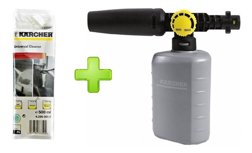 Combo Karcher Boquilla Lanza Espuma K2 A K7 + Detergente