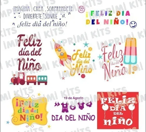 Frases Imprimible Png Dia Del Niño Vinilo Sublimación Tags