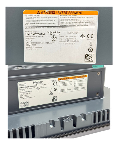 Hmip657a0n10an3n00 Hmidm6700tm Schneider Ihm Harmony P6 15 (Usado)
