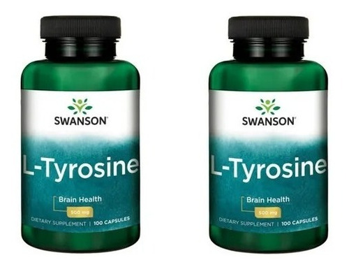 L Tyrosine Tirosina Pack 2x 500mg 100 Cap Envio Gratis