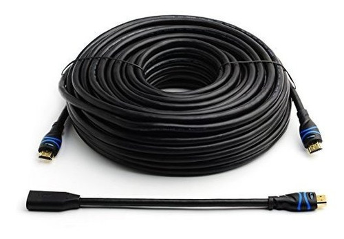 Bluerigger Inwall Cable Hdmi De Alta Velocidad Con Repetidor