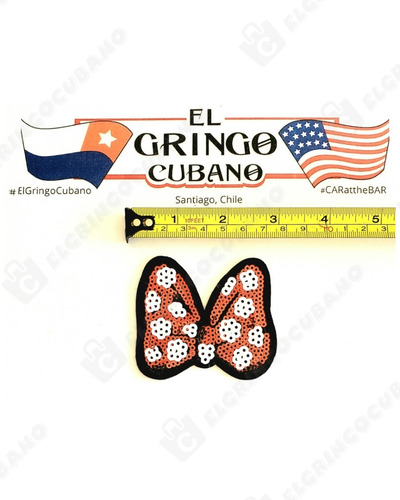 Bordado Lacito De Lentejuela Para Coser O Planchar 7 X 6cm