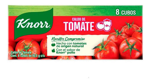 Caldo Knorr de Tomate 8 Cubos de 10.5g