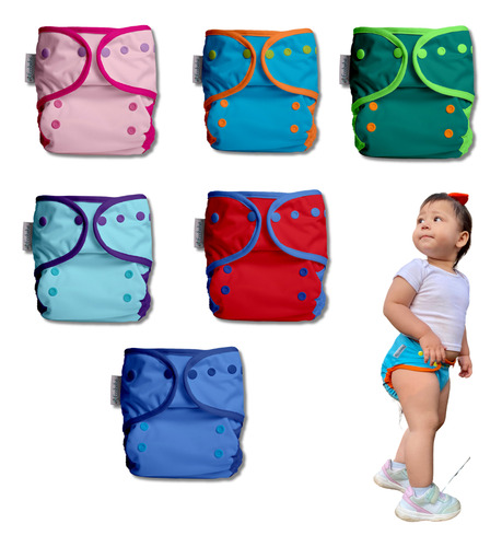 Pañales Ecológicos Reutilizables De Tela | 6 Pack Ecobebé