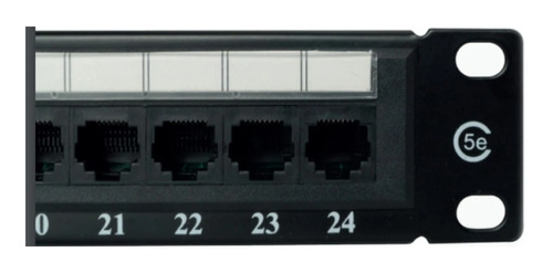 Patch Panel Cat 5e Powest 24p 1ru