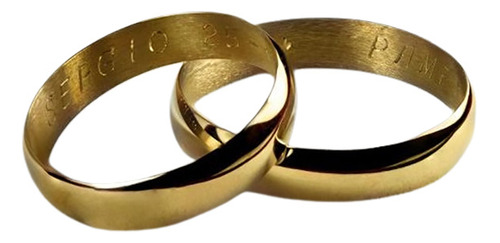 Par Alianzas Oro 18k Italiana 6 Grs Casamiento Compromiso