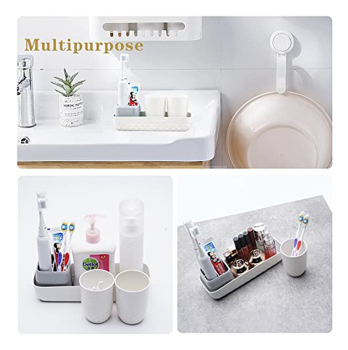 Soporte Eléctrico Para Cepillos De Dientes Con 2 Tazas