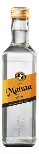 Cachaça Matuta Cristal 300 Ml Tradicional Da Paraíba