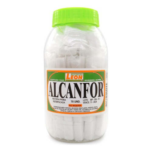 Alcanfor 70 Tbs Leon