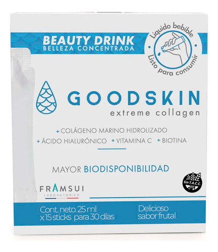 Suplemento Dietario Goodskin Extreme Collagen X 15 Sobres