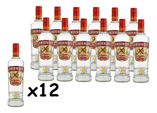 Caja Vodka Spicy Smirnoff Sabor Tamarindo 1 L 12 Piezas