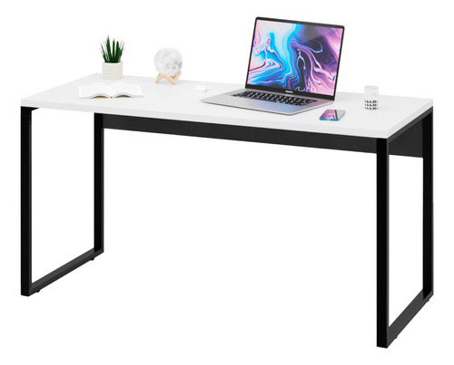 Escrivaninha Netmobil Mesa para escritorio industrial mdp de 150cm x 75cm x 60cm branco