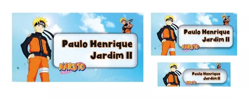 Adesivo Resinado Desenho Naruto - Correndo Capa Vermelha - Central 66