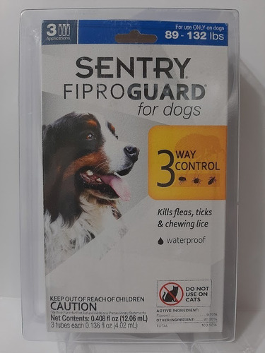 Pipetas Sentry Para Perros De 2kg En Adelante