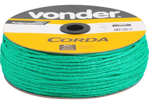 Corda Multifilamento Trançada 6 Mm C/ 165 Mts Vonder