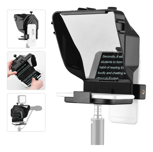 Portátil Smartphone Teleprompter Prompter Com Telefon
