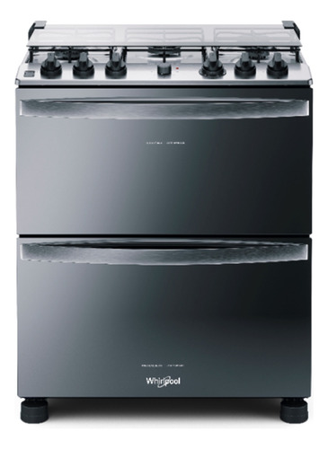 Cocina Doble Horno Whirlpool Wfd5narruw 5 Hornallas Grill