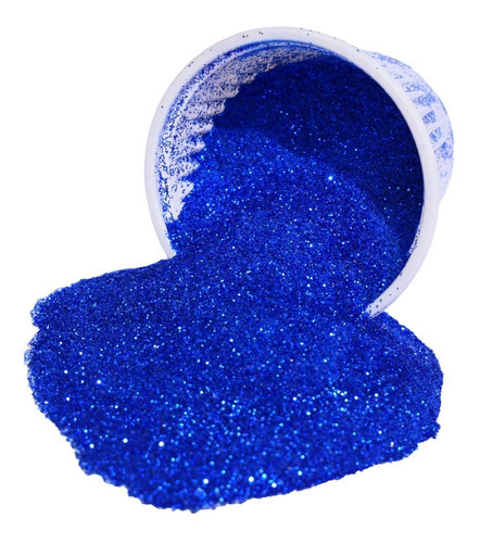 Glitter Purpurina Pó Brilho - Decoração - Preto - 250g Cor Azul-escuro