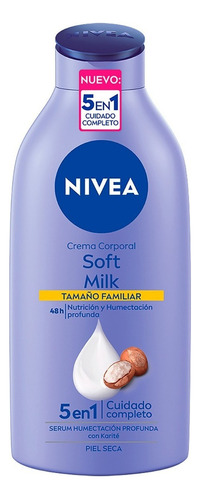 Crema Corporal Nivea Soft Milk Con Karité Piel Seca 650 Ml