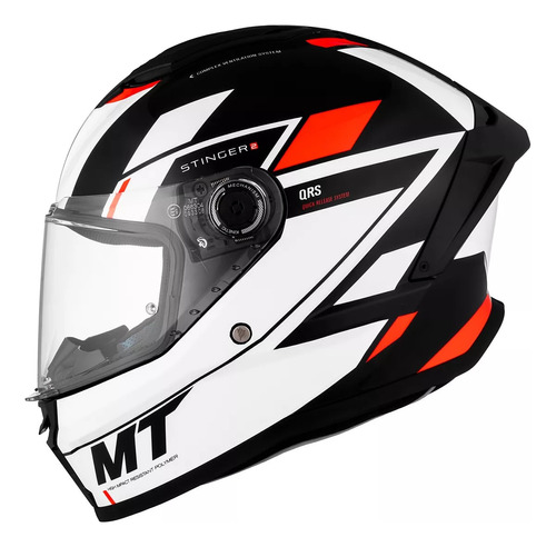 Casco Moto Integral Mt Stinger 2 Zivze B5 Brillo El Rutero