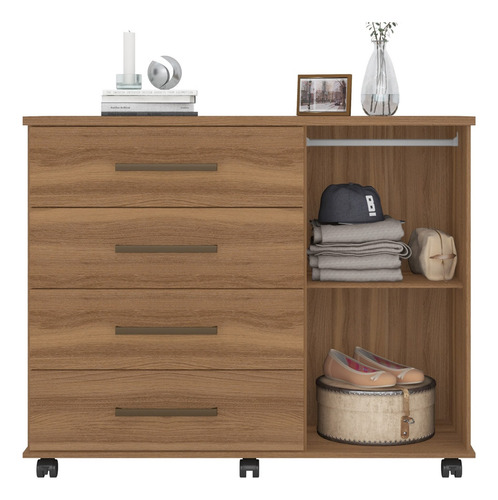 Cômoda Para Quarto 1 Porta 4 Gavetas Flora D02 Amendola Touc