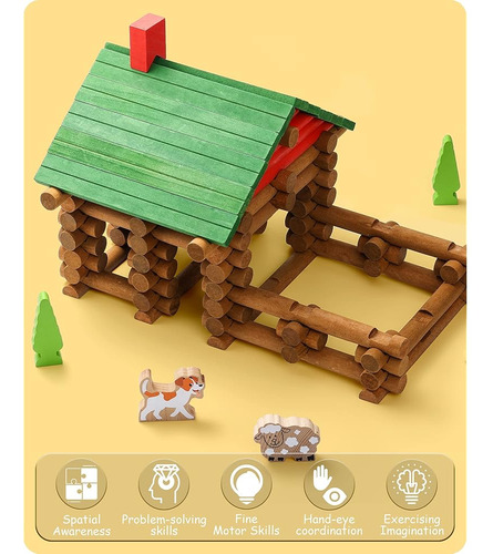 Set De Construcción De Cabañas De Madera Sainsmart Jr. 110 P