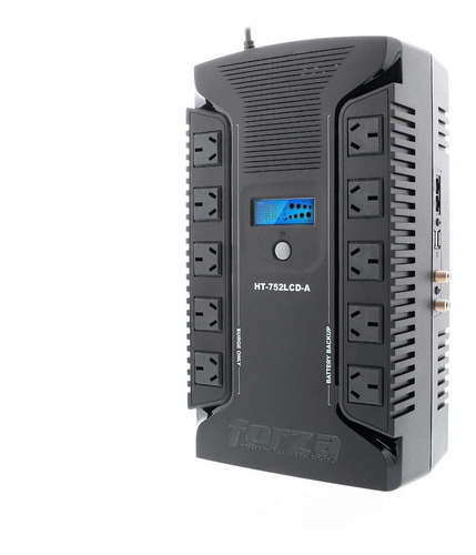 Imagen 3 de 6 de Ups Forza Ht Series Ht-752lcd-a 750va 220v 10 Tomas + 2 Usb