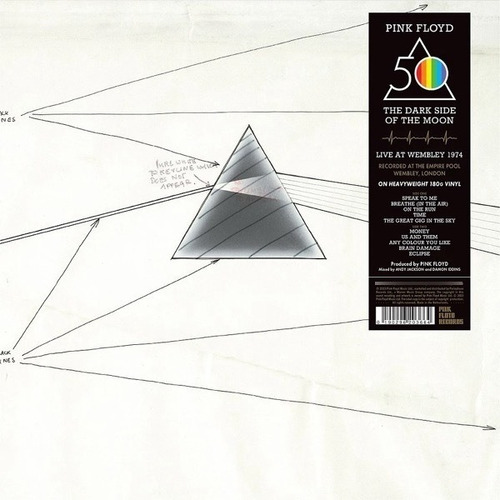 Pink Floyd Dark Side Live At Wembley Usa Import Lp Vinilo