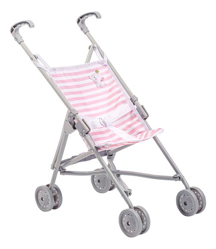 Cochecito De Juguete Tipo Paraguas Para Muñecas Rosa Elephan