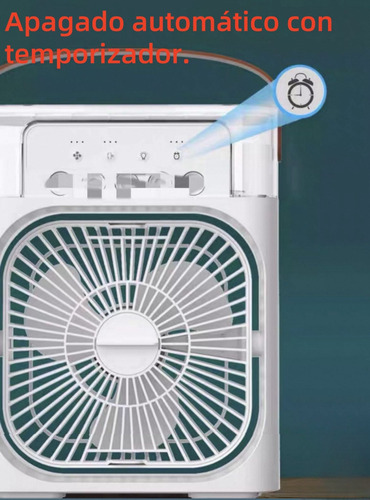Ventilador De Escritorio Con Humidificador Portátil Perfume Blanco