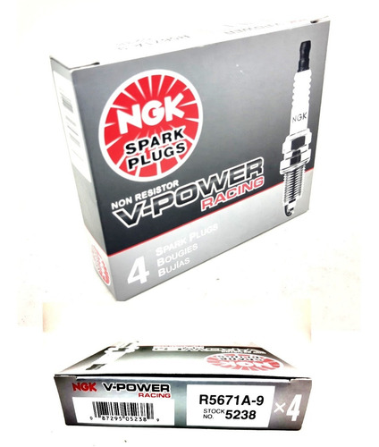 Vela V Power 9 Racing Chevette Gol Golf ( Jogo Com 4 )