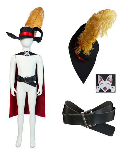 El Gato Con Botas, Disfraz De Cosplay, Sombrero Para Niños Y Adultos