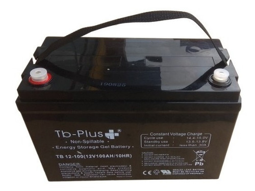 Bateria Gel 100ah Tb Plus- Extra Larga Vida - 1 Ano Garantie
