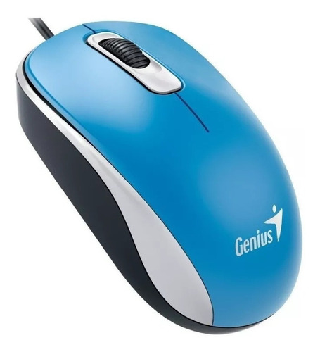 Imagen 1 de 3 de Mouse Genius  DX-110 USB azul marino