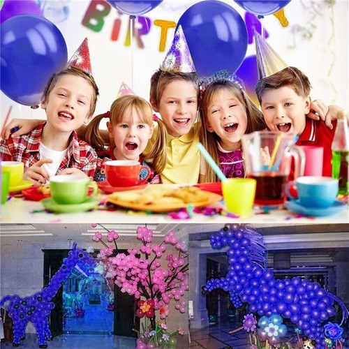 Globos Azul Redondo Látex R12 30cm Resistente Pack 50