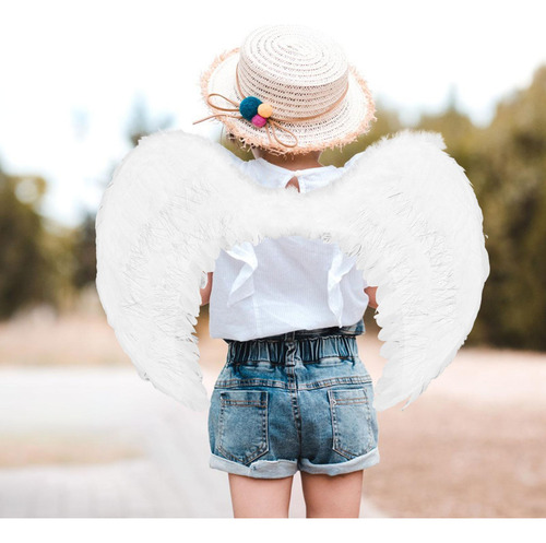 Asas De Anjo Traje De Halloween Traje Cosplay Asas Branco