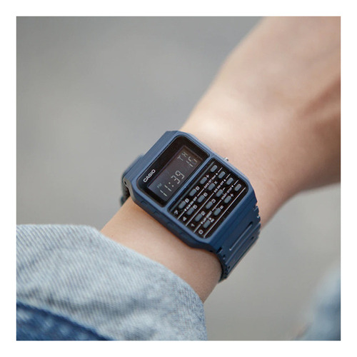 Reloj Calculadora Clasico Casio Ca-53w-1 Relojesymas Azul Wf-2b