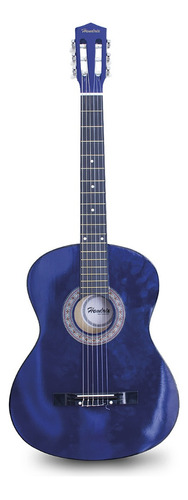 Guitarra De Madera 36  Funda Y Set De Cuerdas Color Blue