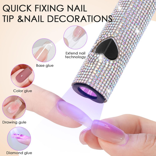 Luz Uv De Mano Para Uñas De Gel, Lámpara De Uñas Led Portáti