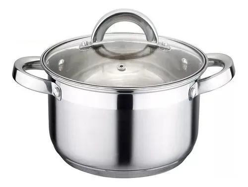 comprar Olla De Acero Inoxidable 28cm Triple Fondo Kaisa Villa Color Plateado