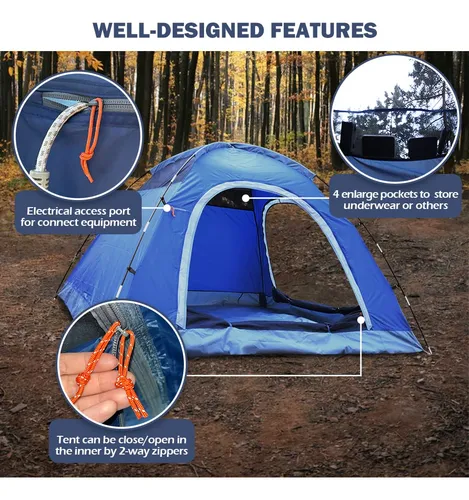 Hikerbro - Tienda De Campana Para 4 Personas, Para 3 Persona