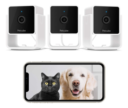 Petcube Paquete De 3 Camaras Wi-fi Para Interiores Y Camaras