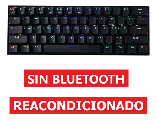 Teclado Gamer Redragon Draconic K530 Negro Cable Usb Sin Bt (Reacondicionado)