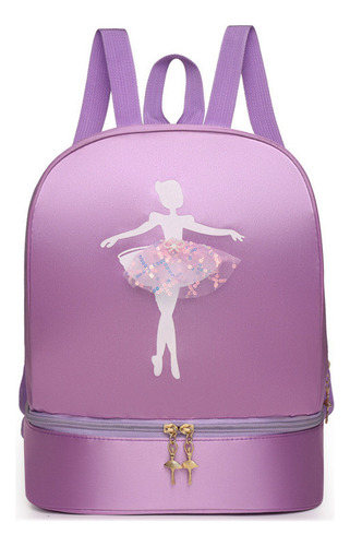 Mochila De Ballet Latino Para Niñas Color Púrpura