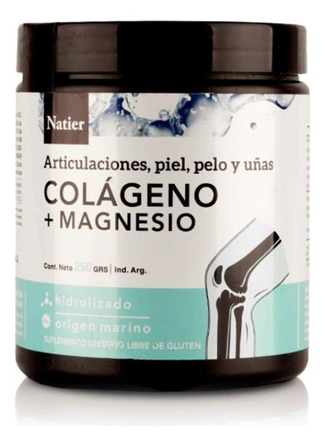 Colageno + Magnesio En Polvo Natier 250gr