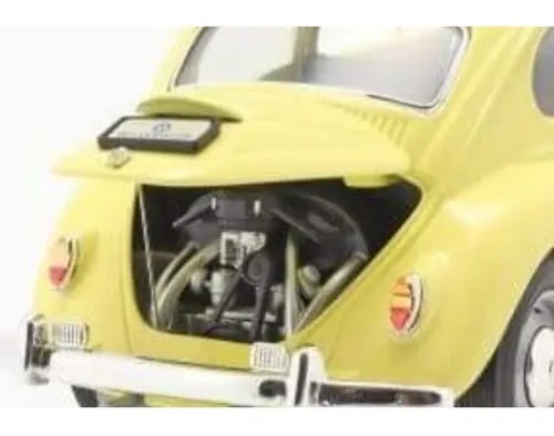 Volkswagen Beetle 1967 Vocho 1:18 Lucky Die Cast Color Amarillo