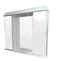 Comprar Botiquin Triptico Espejo Baño Laqueado Luz 80 X 70 2 Modulos